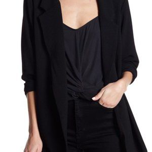 Lush Novak Black Crepe Blazer